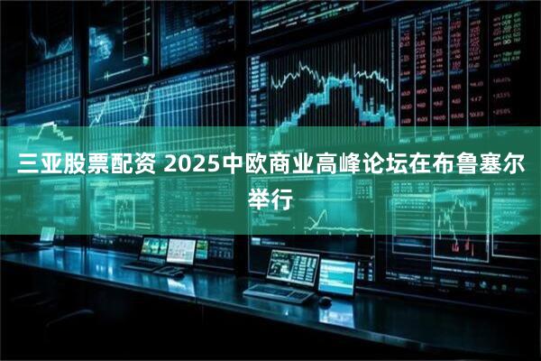三亚股票配资 2025中欧商业高峰论坛在布鲁塞尔举行